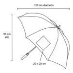 PARAGUAS SWING ROJO (PM 05 - PONGEE) - Image 2