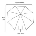 PARAGUAS RAIN BLANCO (PM 02 - POLIÉSTER) - Image 2