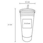 VASO TROPICAL XL TRANSPARENTE (T 218 - POLIESTIRENO) - Image 4