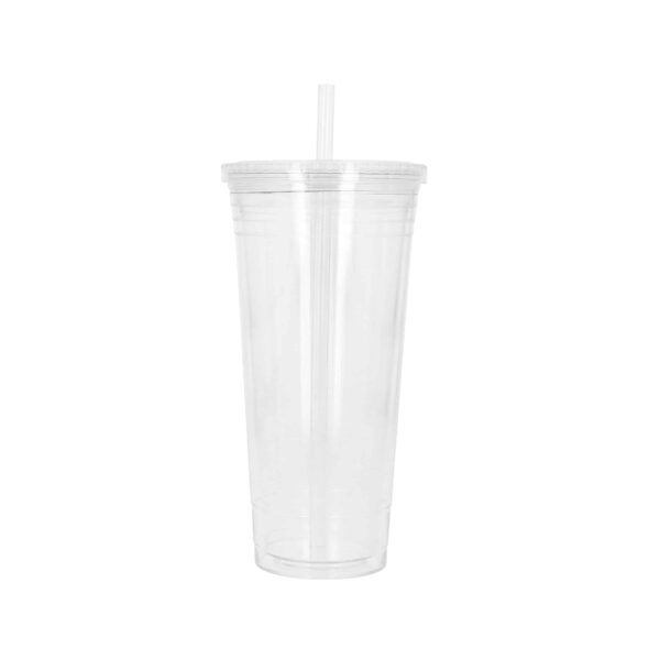 VASO TROPICAL XL TRANSPARENTE (T 218 - POLIESTIRENO)