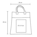 BOLSA ZICATELA UNICO (BL 105 - ALGODÓN / YUTE) - Image 2