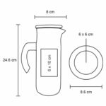 JARRA FRUIT TRANSPARENTE (HO 065 - VIDRIO / BAMBÚ) - Image 2