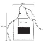 DELANTAL CUCINE NEGRO/GRIS (HO 083 - LONETA) - Image 4