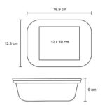 CONTENEDOR JULIANA TRANSPARENTE (HO 129 - VIDRIO / BAMBÚ) - Image 2