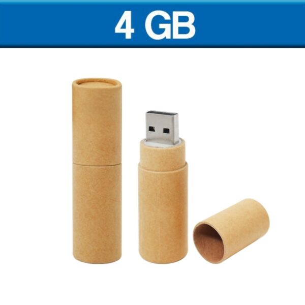 MEMORIA USB TUBO 4GB (USB035-U) ECOLÓGICA