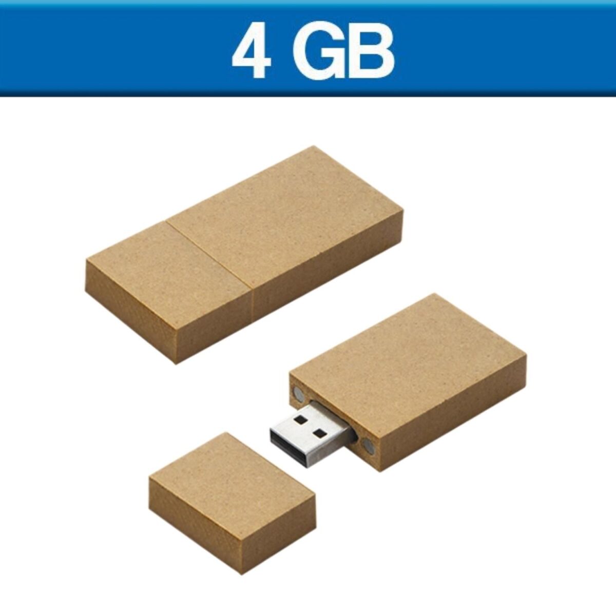 MEMORIA USB CARTON 4GB (USB031-U) ECOLÓGICA - Image 1