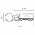 LLAVERO REBOQUE PLATA (MK 041 - METAL) - Image 2