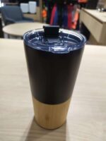 TERMO TAKE NEGRO (T 229 - ACERO INOXIDABLE/BAMBÚ) - Image 3