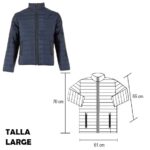 CHAMARRA ARONA AZUL-LARGE (CH 002 - NYLON)