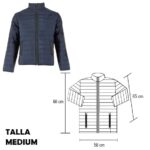 CHAMARRA ARONA AZUL-MEDIUM (CH 002 - NYLON)