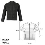 CHAMARRA ARONA NEGRO-SMALL (CH 002 - NYLON)