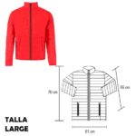 CHAMARRA ARONA ROJO-LARGE (CH 002 - NYLON)