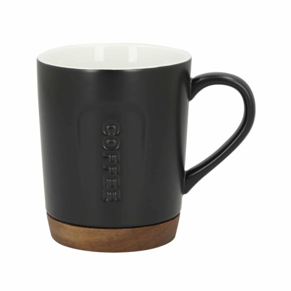 TAZA AVELLANEDA NEGRO (HO 102 - MADERA / CERÁMICA)