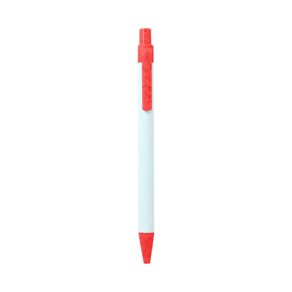BOLIGRAFO ROJO PANJI (BP 23157 - WHEAT STRAW/CARTÓN)