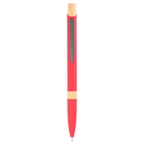 BOLIGRAFO ROJO TAAD (AL 23150 - METAL / BAMBÚ)