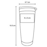 TERMO AFFOGATO NEGRO (T 137 - ACERO INOXIDABLE / PLÁSTICO) - Image 2