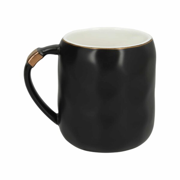 TAZA CANELA NEGRO (HO 106 - CERÁMICA/METAL)