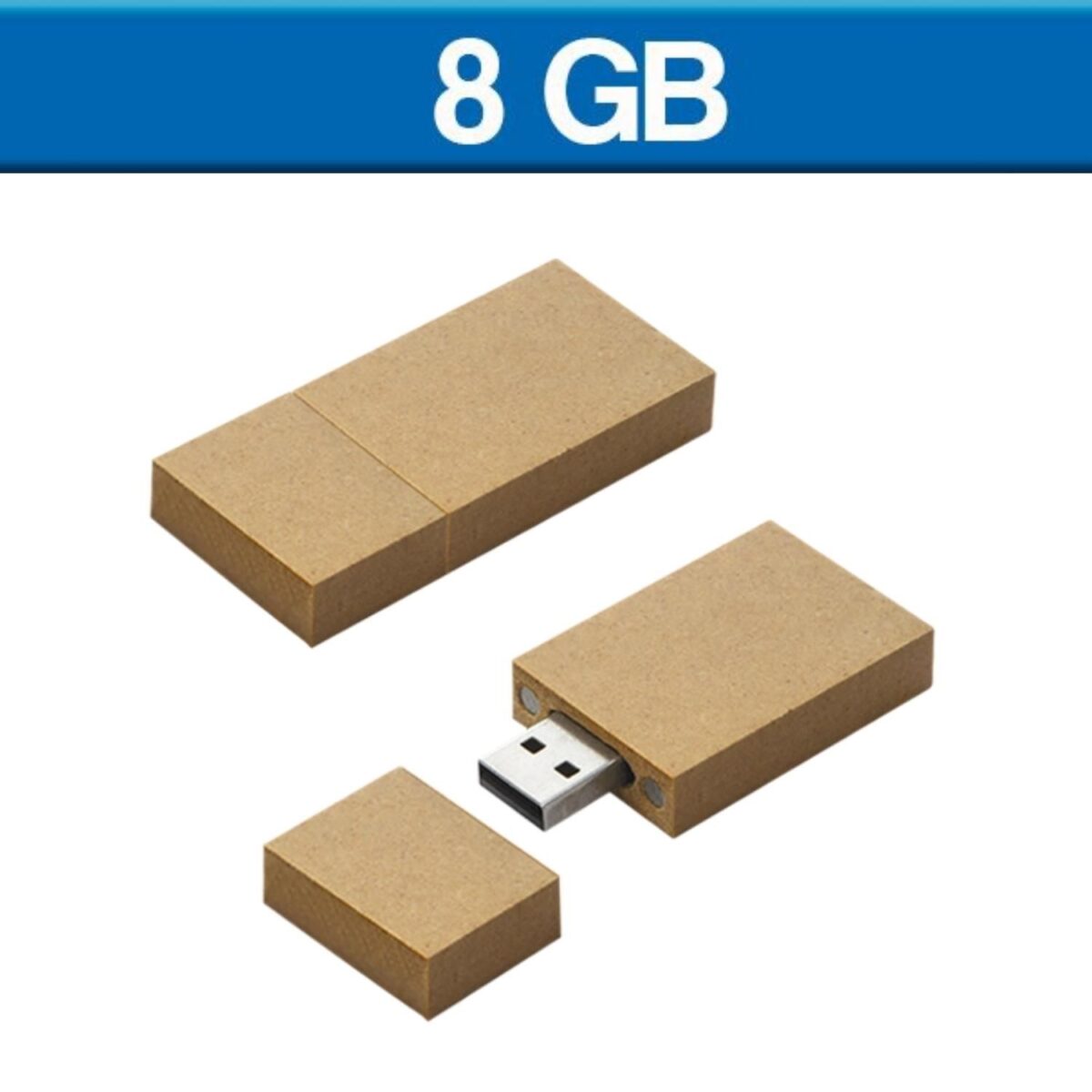 MEMORIA USB CARTON 8GB (USB032-U) ECOLÓGICA - Image 1