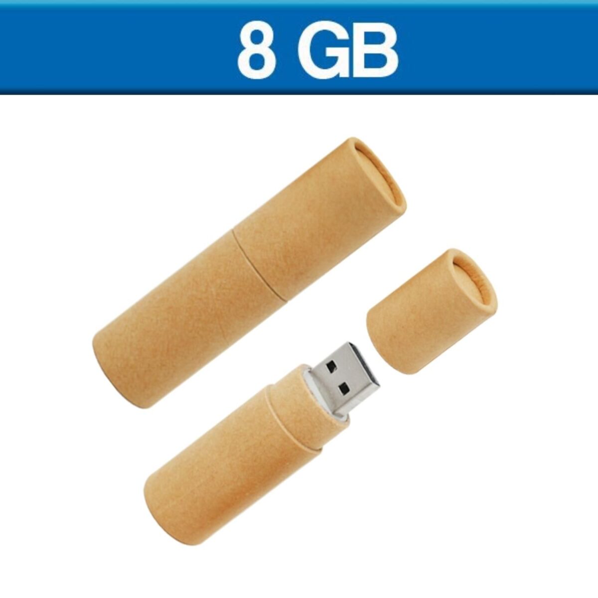 MEMORIA USB TUBO 8GB (USB113-U) ECOLÓGICA - Image 1