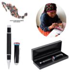 BOLÍGRAFO CISNEROS NEGRO (FM 930 HUICHOL - FIBRA DE CARBONO/METAL) - Image 5