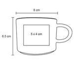 TAZA CAPUCCINO BLANCO (HO 054 - CERÁMICA / METAL) - Image 2