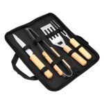 SET ENTRECOT NEGRO (HO 062 - POLIÉSTER/ACERO INOX/MADERA)