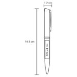 BOLÍGRAFO KAFKA NEGRO (PT 1518-1 - ALUMINIO/RUBBER) - Image 6