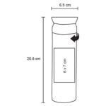 TERMO KÁPHE NEGRO (T 162 ALEBRIJE - ACERO INOXIDABLE / PLÁSTICO) - Image 2