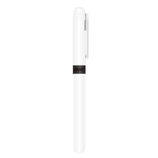 BOLIGRAFO BLANCO BIC (GRIP ROLLER - PLÁSTICO)