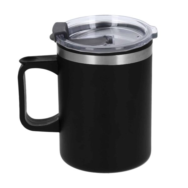 TAZA COFFEE NEGRO (T 145 - ACERO INOXIDABLE / PLÁSTICO)