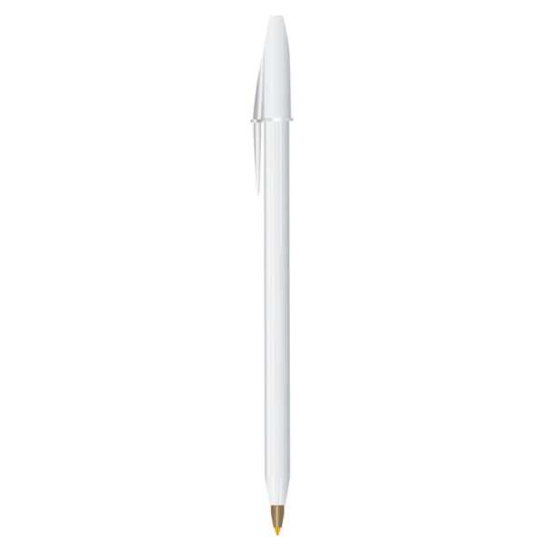 BOLIGRAFO BLANCO BIC (ROUND STIC TN - PLÁSTICO)