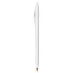 BOLIGRAFO BLANCO BIC (ROUND STIC TA - PLÁSTICO)