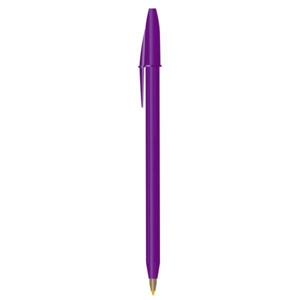 BOLIGRAFO MORADO BIC (ROUND STIC TA - PLÁSTICO)