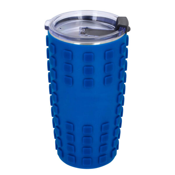 TERMO AZUL GOMU (T 241 - ACERO INOXIDABLE/ SILICÓN)