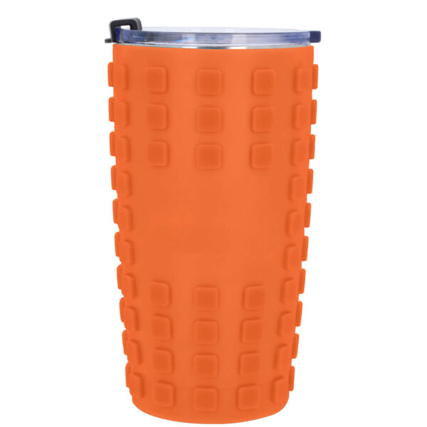 TERMO NARANJA GOMU (T 241 - ACERO INOXIDABLE/ SILICÓN)