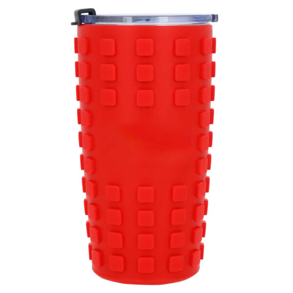 TERMO ROJO GOMU (T 241 - ACERO INOXIDABLE/ SILICÓN)