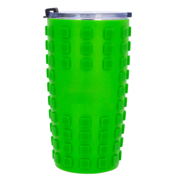 TERMO VERDE GOMU (T 241 - ACERO INOXIDABLE/ SILICÓN)