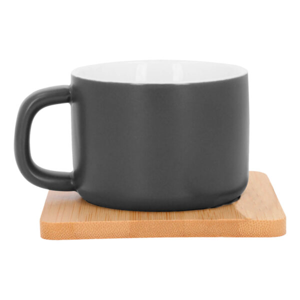 TAZA NEGRO KOPI (HO 144 - CERÁMICA / BAMBÚ)