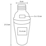 SHAKER TONIC NEGRO (HO 037 - ACERO INOX/RUBBER) - Image 2