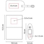 SET DE VIAJE DAEGU NEGRO 62000 (PLÁSTICO BÁSCULA / CURPIEL PORTA PASAPORTE E IDENTIFICADOR DE MALETAS) - Image 7