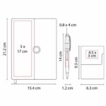 SET GOYAN NEGRO 62200 N (CURPIEL LIBRETA / ACERO INOXIDABLE BOLÍGRAFO / METAL TARJETERO) - Image 6