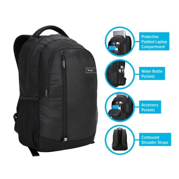 MOCHILA SPORT BACKPACK NEGRO (BL 100 - POLIÉSTER) - Imagen 6