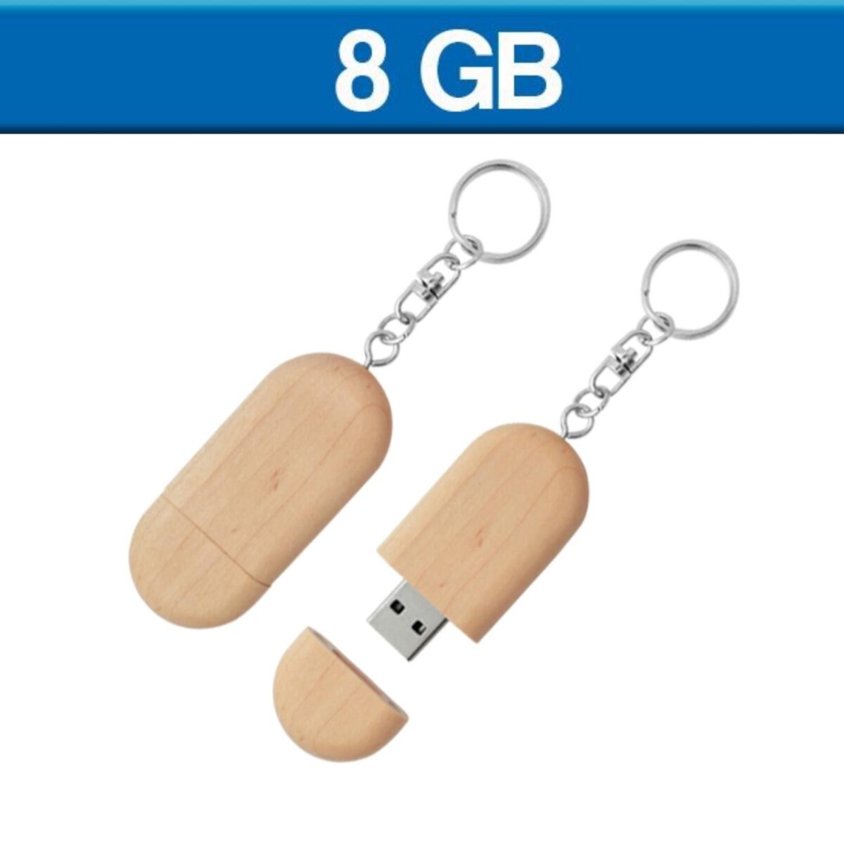 MEMORIA USB BAMBU 8GB (USB052-U) MADERA - Image 1