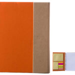 LIBRETA ECOLOGICA MINNA A2100 NARANJA (CARTÓN / A2100.03 /  ARTICULOS PROMOCIONALES)