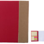 LIBRETA ECOLOGICA MINNA A2100 ROJO (CARTÓN / A2100.04 /  ARTICULOS PROMOCIONALES)