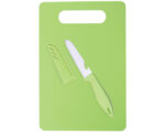 TABLA CON CUCHILLO ROSSETA A2106 VERDE CLARO (CUCHILLO: ACERO INOXIDABLE // TABLA: PLÁSTICO PP / A2106.08 /  ARTICULOS PROMOCIONALES)