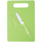 TABLA CON CUCHILLO ROSSETA A2106 VERDE CLARO (CUCHILLO: ACERO INOXIDABLE // TABLA: PLÁSTICO PP / A2106.08 /  ARTICULOS PROMOCIONALES)
