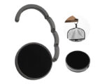 COLGADOR DE BOLSA GIOVANNA A2132 NEGRO (METAL / A2132.02 /  ARTICULOS PROMOCIONALES)