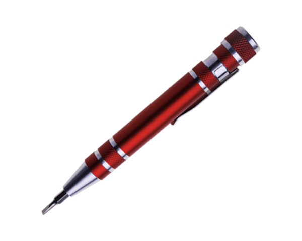 DESARMADOR TIPO PLUMA BARREL A2138 ROJO (Aluminio)