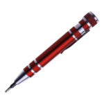 DESARMADOR TIPO PLUMA BARREL A2138 ROJO (ALUMINIO / A2138.04 /  ARTICULOS PROMOCIONALES)